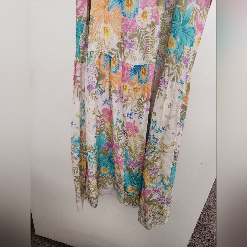 SPELL Lei Lei Frill Gown in Cream Floral - Picture 16 of 16